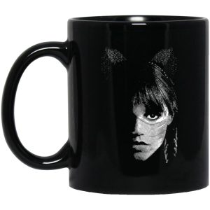 Wednesday Addams Cat Mugs