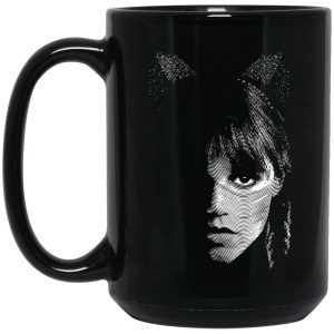 Wednesday Addams Cat Mugs