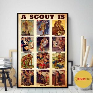 A Scout law poster canvas