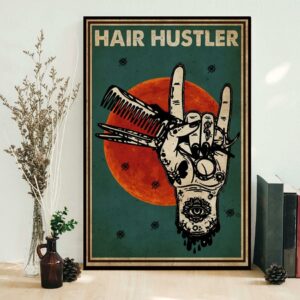 ASL love hair hustler poster canvas