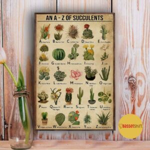 An A Z Of Succulents vertical poster 3