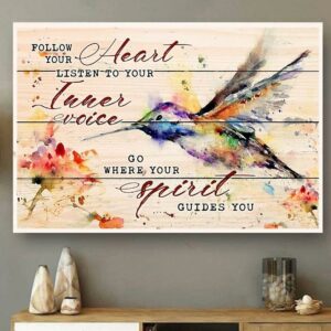 And follow your heart watercolor canvas 2