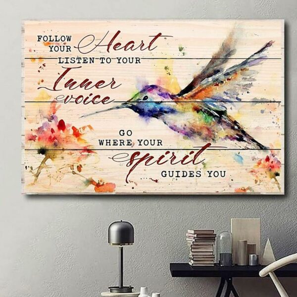 And follow your heart watercolor canvas