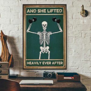 And she lifted heavily ever after Skeleton poster 1