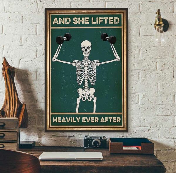 And she lifted heavily ever after Skeleton poster