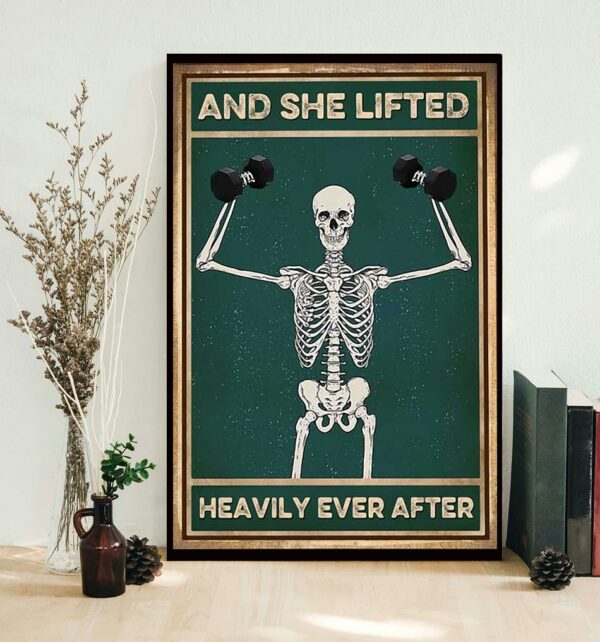 And she lifted heavily ever after Skeleton poster