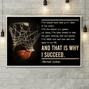 And that is why I succeed MJ basketball canvas 1