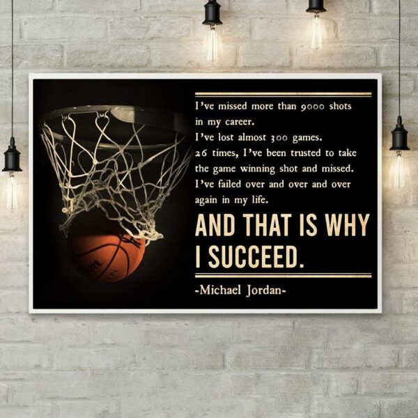 And that is why I succeed MJ basketball canvas