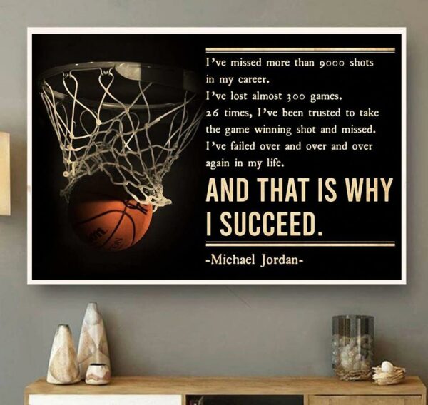 And that is why I succeed MJ basketball canvas