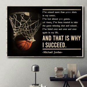 And that is why I succeed MJ basketball canvas 3