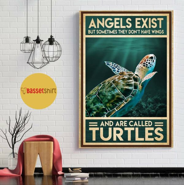 Angels and are called Turtle poster