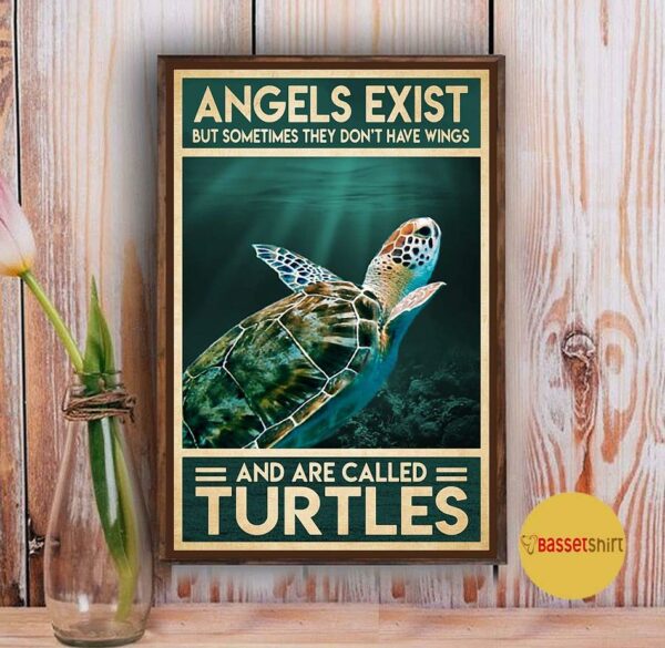 Angels and are called Turtle poster