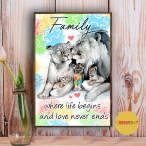 Autism poster family where life begins and love never end 3