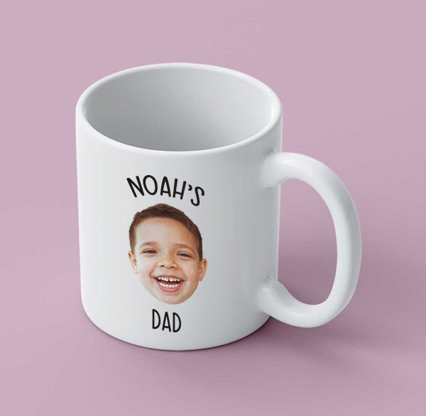 Custom Baby Face Mug, New Dad Birthday Gift, Dad Coffee Mug, Funny Dad Mug, Fathers Day Mug Gift