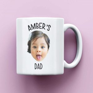 Custom Baby Face Mug New Dad Birthday Gift Dad Coffee Mug Funny Dad Mug Fathers Day Mug Gift 8