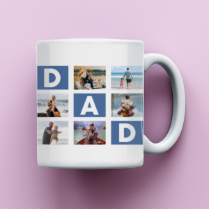 Custom Photo Collage Mug, Photo Collage Mug For DAD, Mug Collage, Collage Coffee Mug For Father’s Day Gift