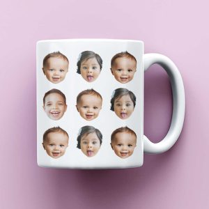 Multiface Mug, Personalized Photo Mug, Mom Mug, Dad Mug, Grandpa Mug, Grandma Mug