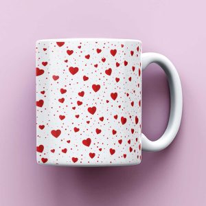 Red Heart Mug