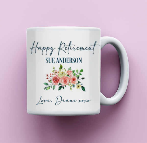 Retirement Gifts For Coworkers, Teacher Retirement Gift, Retirement Gifts For Women, Retirement Mug, Happy Retirement Mug