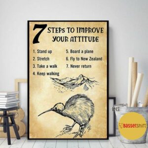 �ways to improve your attitude New Zealand poster canvas