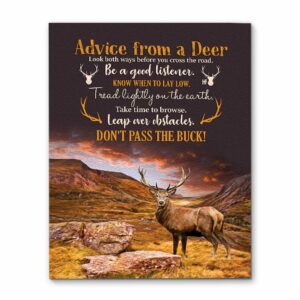 Advice From A Deer Canvas, Poster