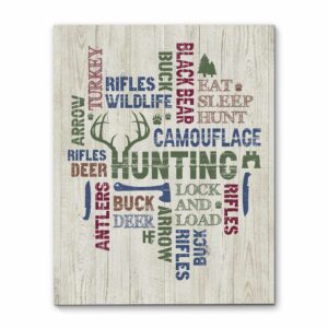 All About Hunting Canvas, Poster