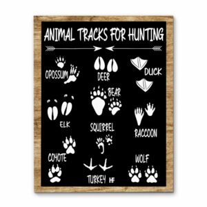 Animal Tracks For Hunting Canvas, Poster