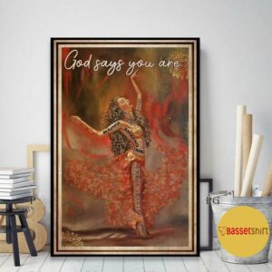 Ballet music dancing God says you are poster