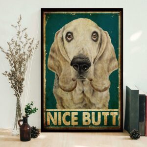 Basset Hound nice butt poster