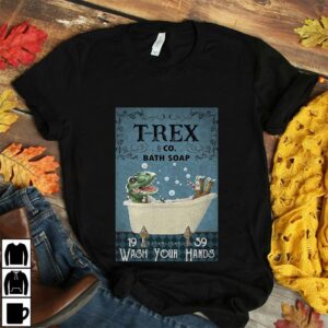 Bathroom T-rex Bath Soap wash your hands canvas