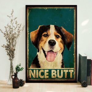 Beagle nice butt vintage poster