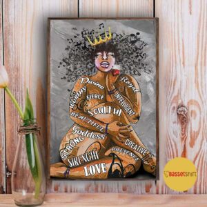 Black chubby girl I am good beautiful unique strong important poster 3