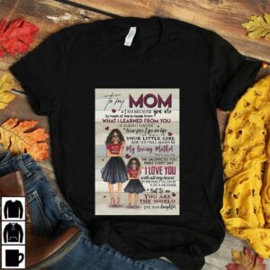 Black daughter to my mom mothers day gift poster canvas 4