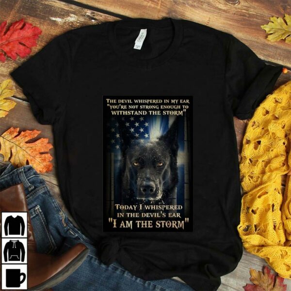 Black dog the devil whispered in my ear I am the storm poster