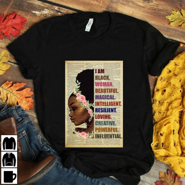 Black girl I am black woman beautiful magic intelligent poster