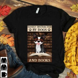 Boston Terrier easily to distracted by dogs and books poster 4