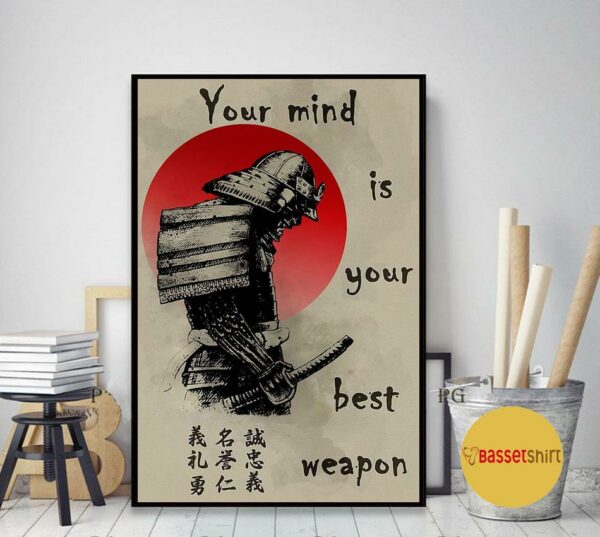 Bushido Japanese your mind is your best weapon canvas