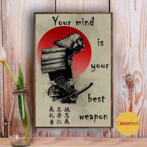 Bushido Japanese your mind is your best weapon canvas 4