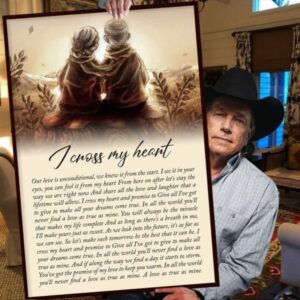 George Strait I Cross My Heart Lyrics Music Wall Decor Poster Canvas 2