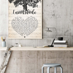 Landslide 1974 I Took My Love I Took It Down Poster Canvas