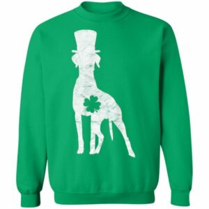 Retro Pointer Hat Gift Irish Shamrock Dog St Patricks Day T Shirt Hoodie Long Sleeve 2