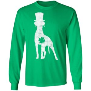 Retro Pointer Hat Gift Irish Shamrock Dog St Patricks Day T Shirt Hoodie Long Sleeve 7