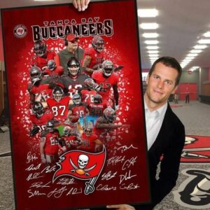 Tampa bay buccaneers team signatures Poster Canvas