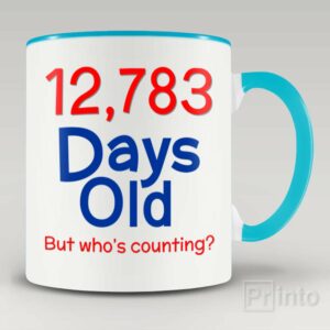 12,783 days old (35yo) mug