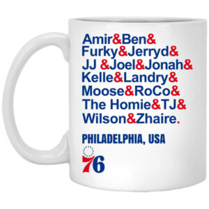 Amir & Ben & Furky & Jerryd Philadelphia USA 76 Mug Shirt Sweatshirt Long Sleeve Hoodie Tank Mug