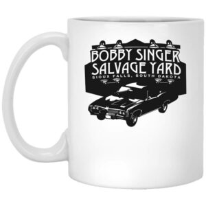 Bobby Singer Salvage Yard Sioux Falls South Dakota Mug Shirt Sweatshirt Long Sleeve Hoodie Tank Mug