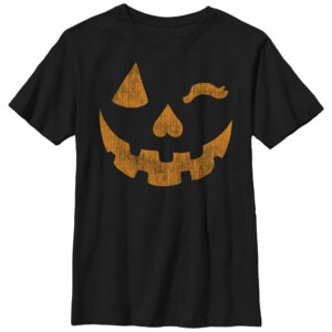 Boy’s Lost Gods Halloween Jack-o’-Lantern Wink T-Shirt