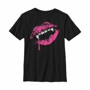 Boy’s Lost Gods Halloween Lipstick Vampire Fangs T-Shirt