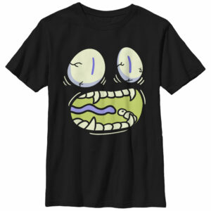 Boy’s Lost Gods Halloween Scared Monster Face T-Shirt