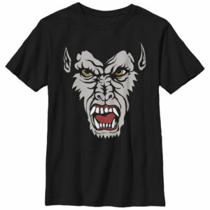 Boy’s Lost Gods Halloween Werewolf Face T-Shirt